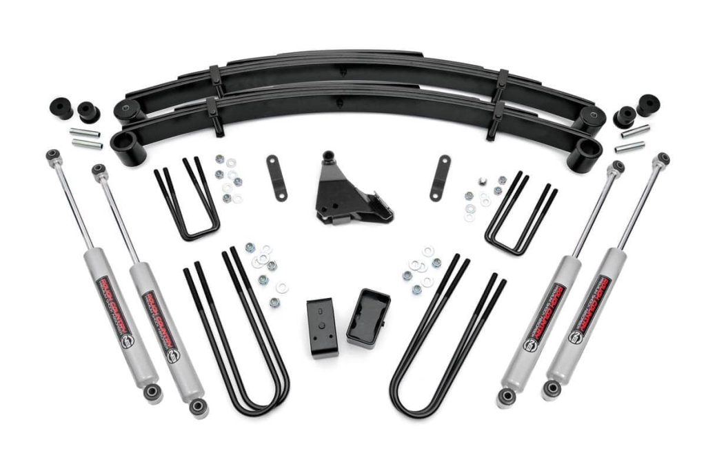 Rough Country 4 Inch Lift Kit Rear Blocks Ford F-250/F-350 Super Duty 4WD (1999-2004)