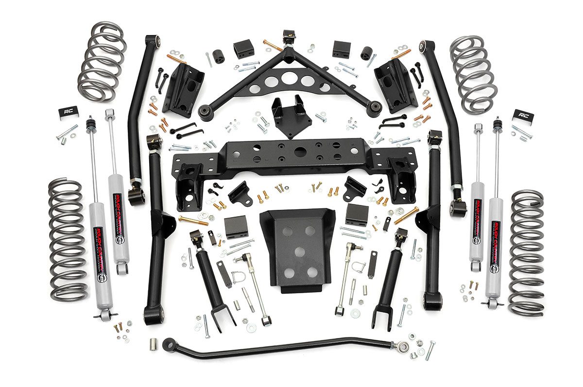 Rough Country 4 Inch Lift Kit Long Arm Jeep Grand Cherokee WJ 4WD (1999-2004)