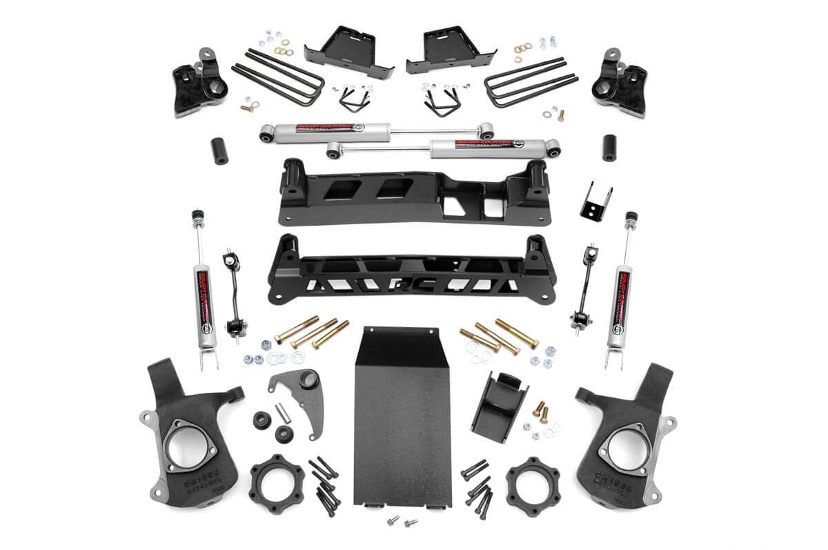 Rough Country 4 Inch Lift Kit Chevy Silverado & GMC Sierra 1500 4WD (1999-2006 & Classic)