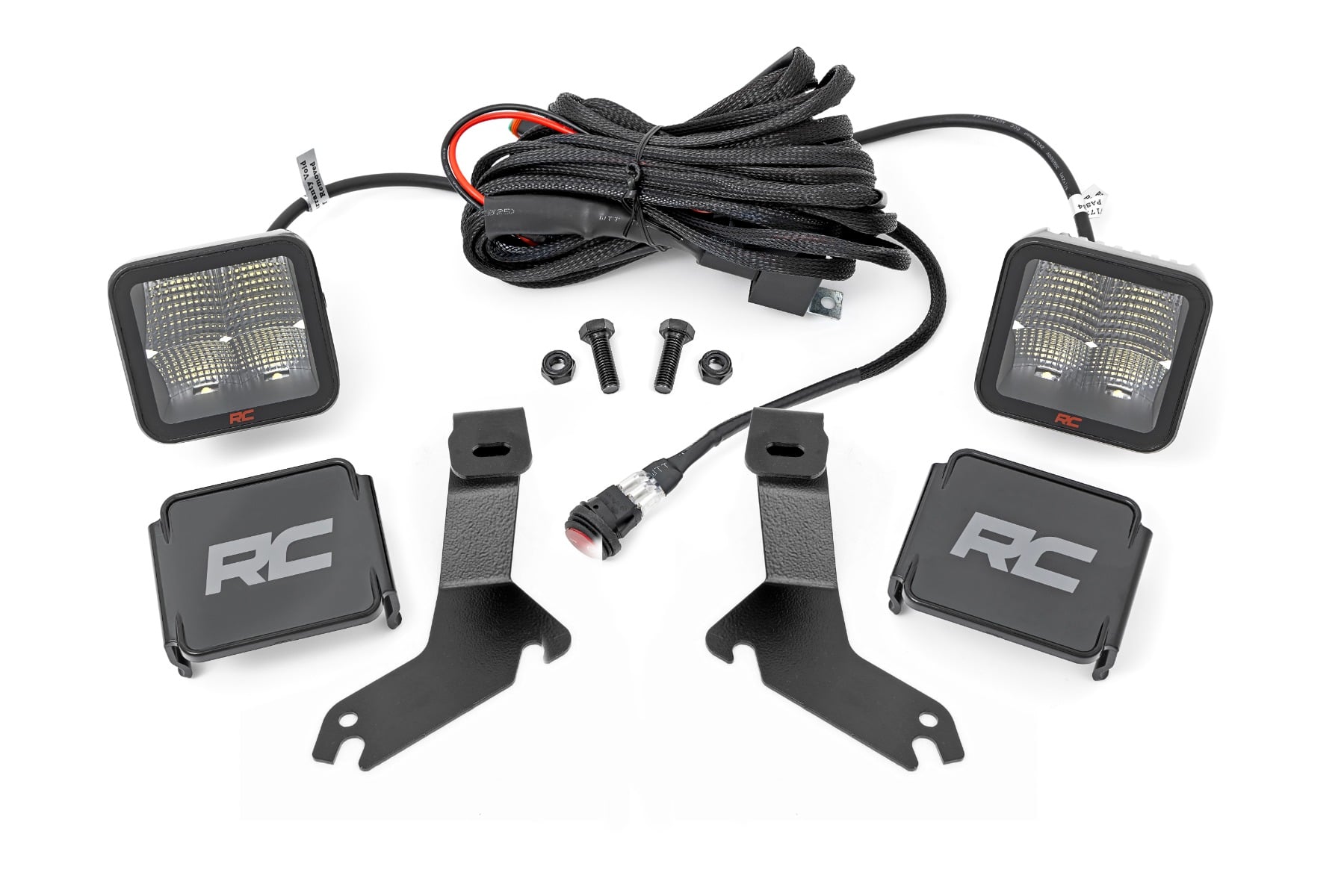 Rough Country LED Light Kit Ditch Mount 2β³ Spectrum Pair Spot Chevy Silverado 1500 (99-06)/Tahoe (00-06)