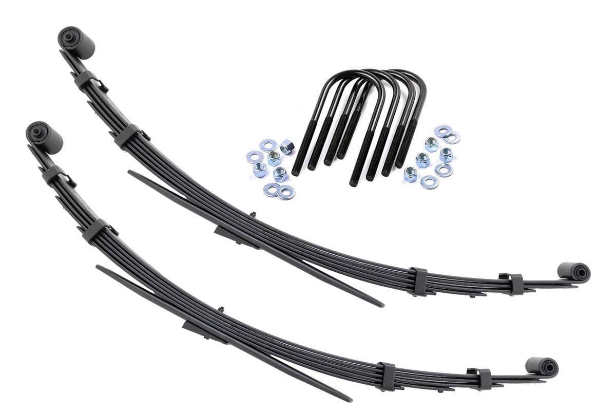 Rough Country Rear Leaf Springs 3β³ Lift Pair Jeep Grand Wagoneer/J10 Truck/J20 Truck/Wagoneer 4WD