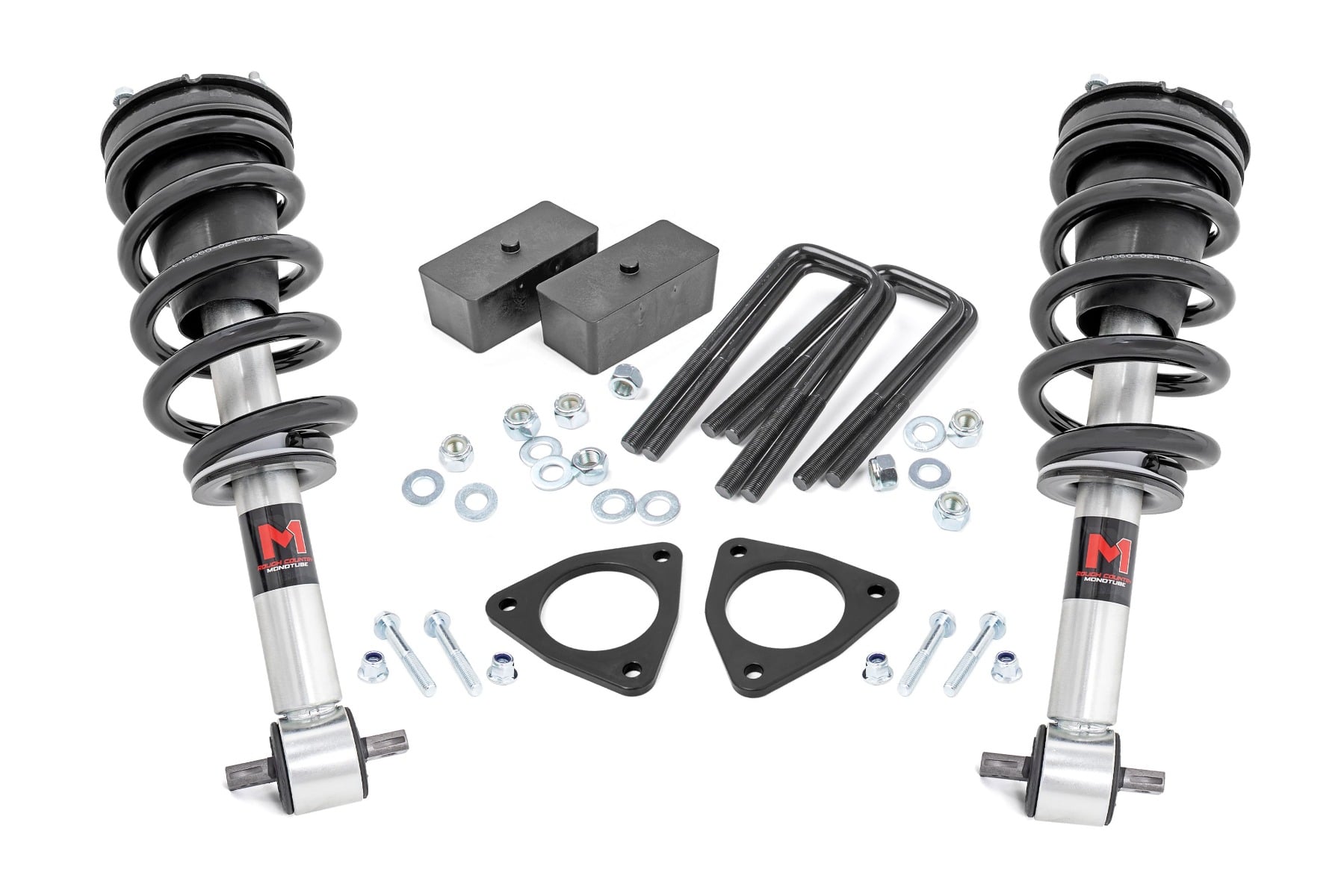 Rough Country 2.5 Inch Lift Kit Alu/Cast Steel M1 Strut Chevy/GMC 1500 (07-18)