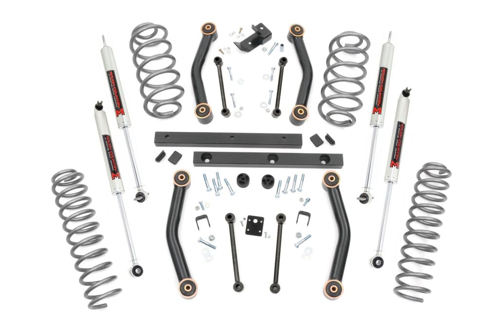 Rough Country 4 Inch Lift Kit M1 Jeep Wrangler TJ (03-06)/Wrangler Unlimited (04-06)