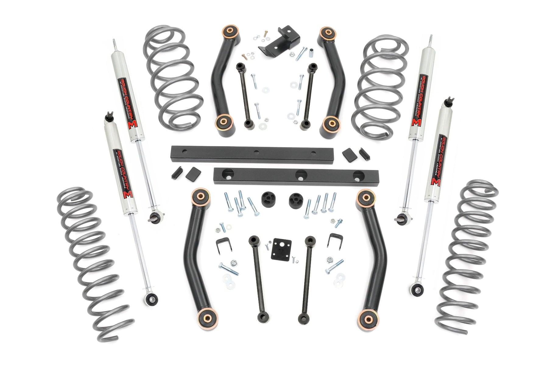 Rough Country 4 Inch Lift Kit M1 Jeep Wrangler TJ (03-06)/Wrangler Unlimited (04-06)