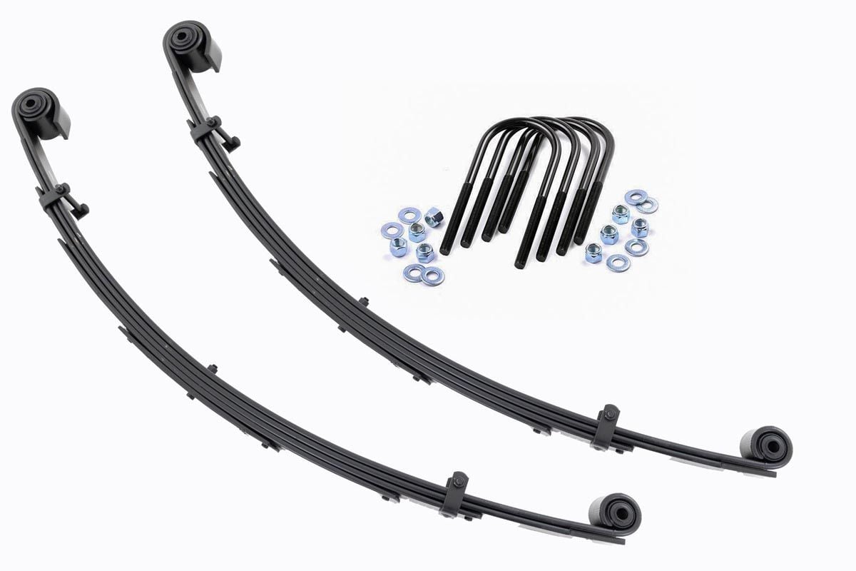 Rough Country Front Leaf Springs 4″ Lift Pair Ford Excursion/F-250 Super Duty/F-350 Super Duty 4WD