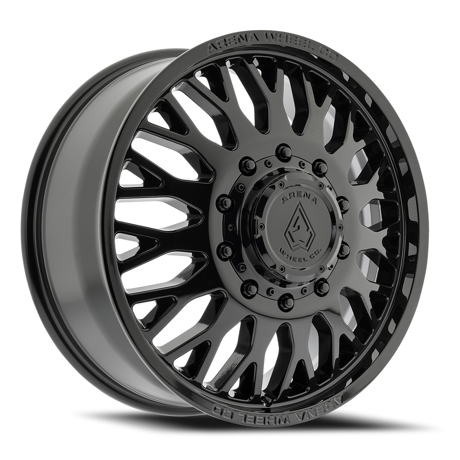 Arena Dually Monarch 22x8.25 10x225 +100 Glossy Black