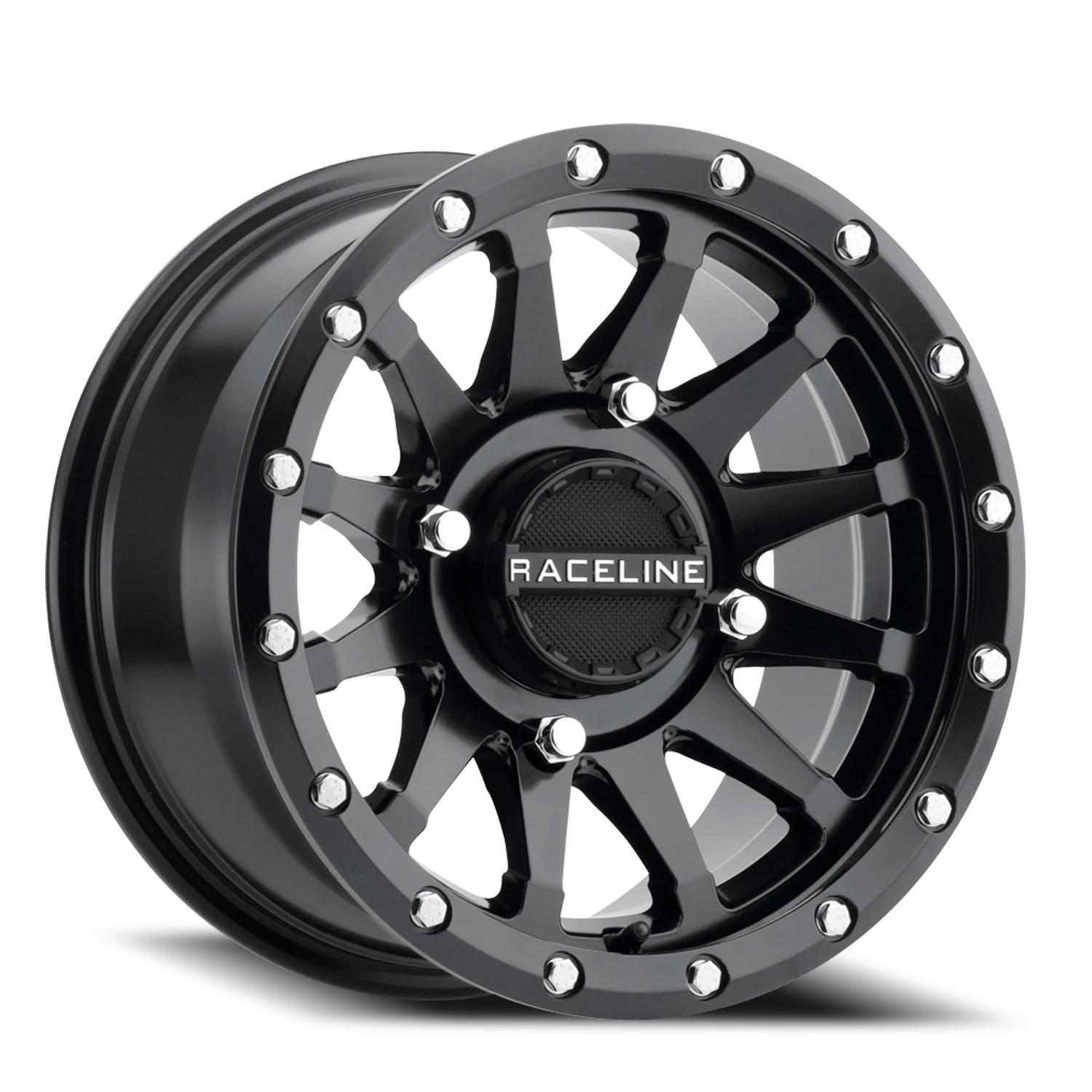 Raceline Trophy Simulated Beadlock UTV 15x7 4x137 +10 Black