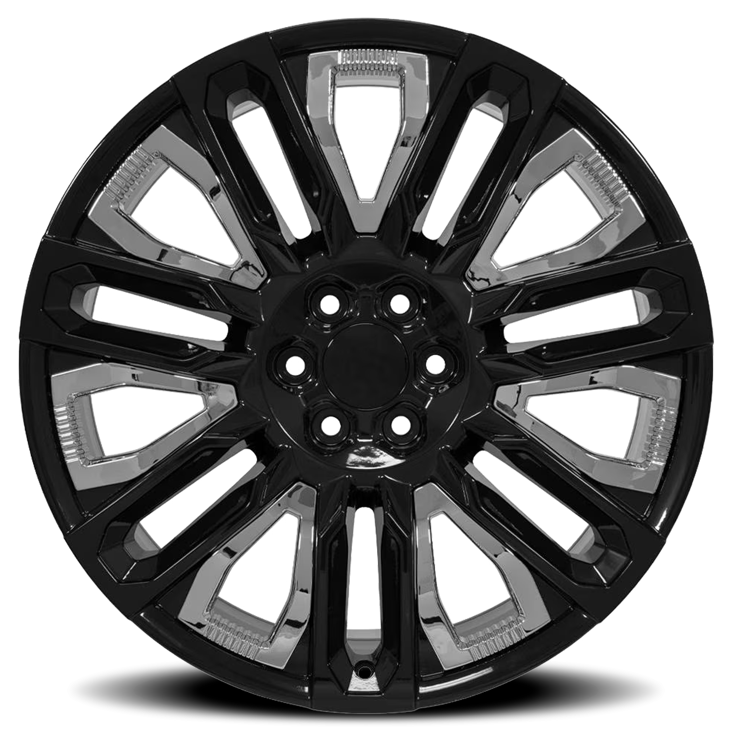 OE Wheels CV57 22x9 6x139.7 +28 Black - Image 3