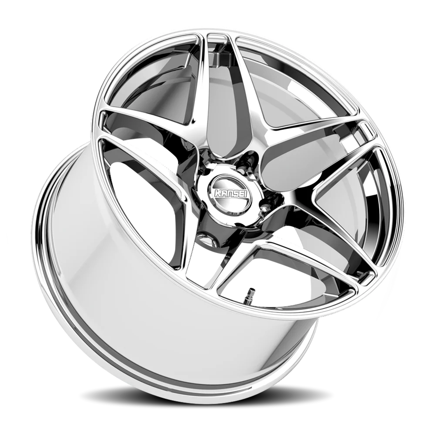 Kansei Astro 19x9.5 5x120 +35 Chrome - Image 2