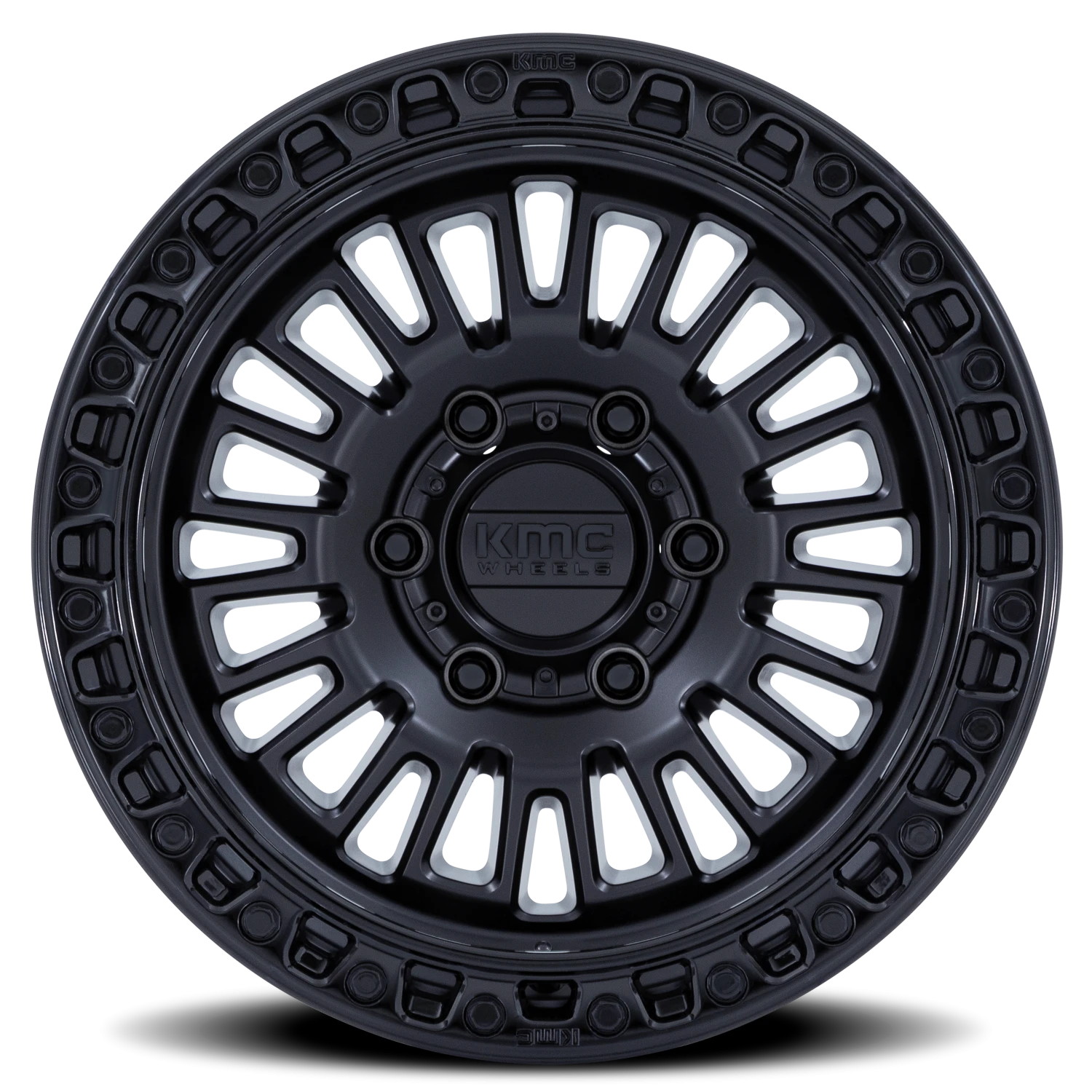 KMC Aztec 17x8.5 6x139.7 +25 Black - Image 3