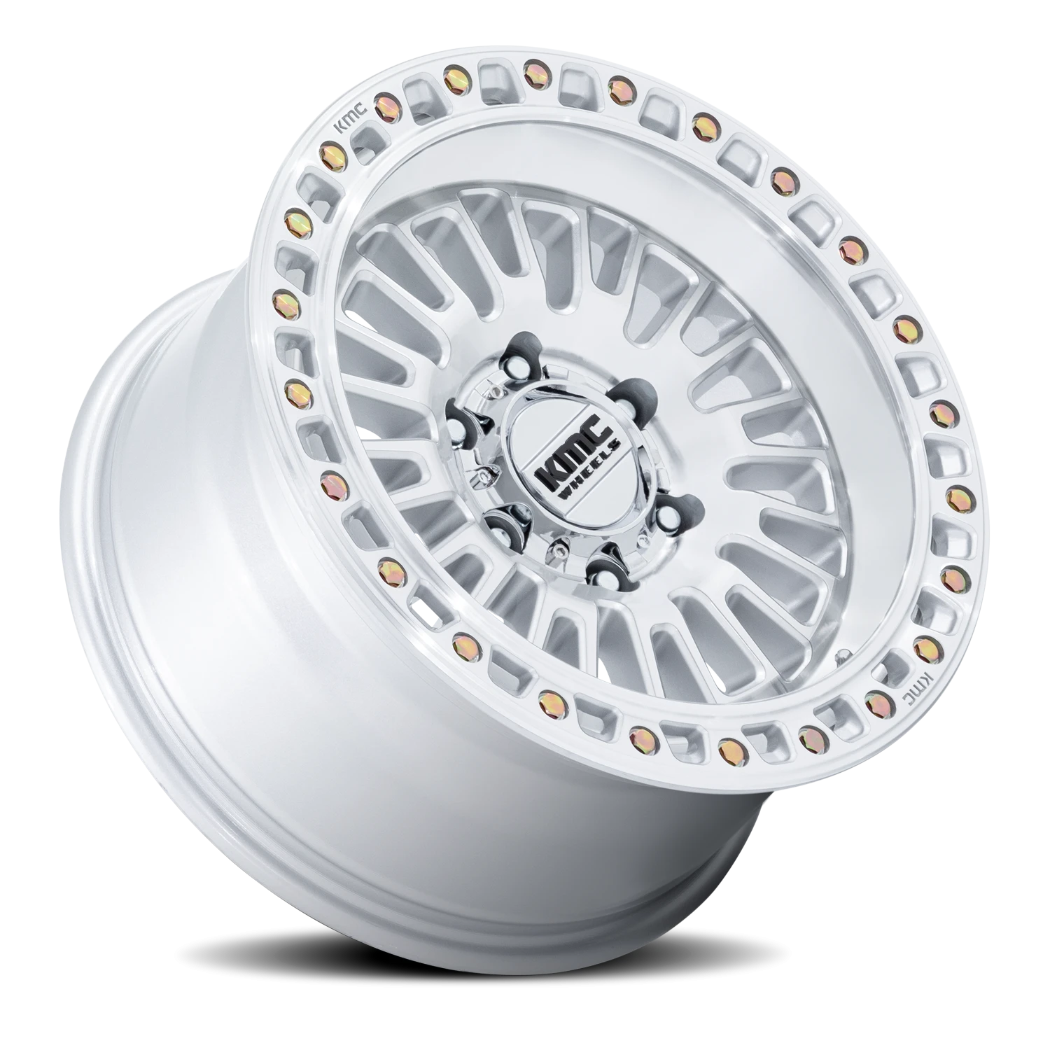 KMC Aztec 17x8.5 6x139.7 +25 Silver - Image 2