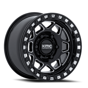 KMC Torx Beadlock UTV 15x7 6x139.7 +38 Black