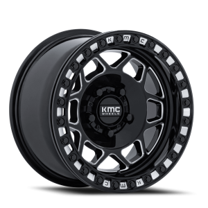 KMC Torx Beadlock UTV 15x8 5x114.3 0 Black