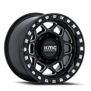 KMC Torx Beadlock UTV 15x8 4x156 0 Black