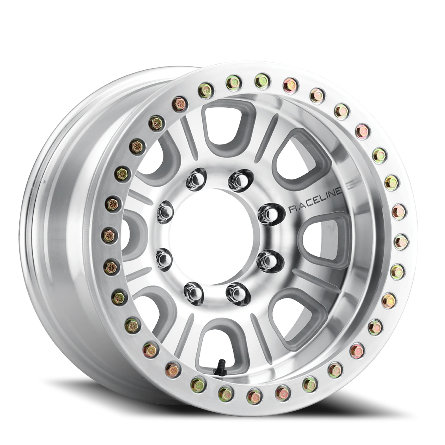 Raceline Monster Beadlock 17x9.5 6x139.7 -32 Silver