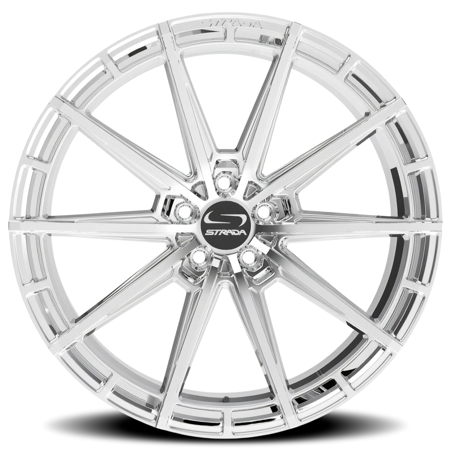 Strada Palo 18x8.5 5x114.3 +30 Chrome - Image 3
