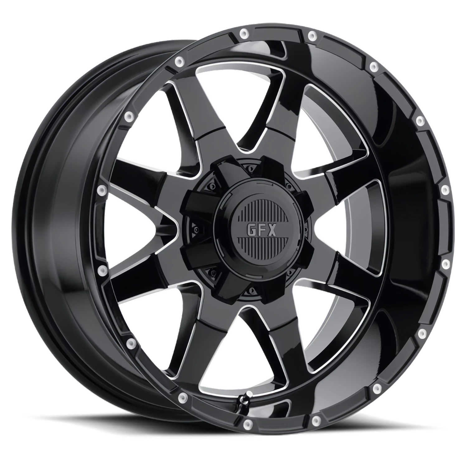 G-FX TR-12 17x9 5x135 +12 Black