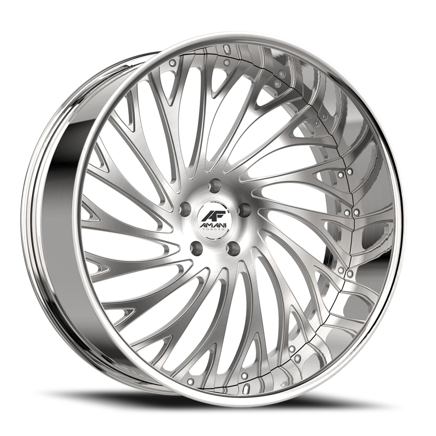Amani Forged Vamos Original 28x10 6x135 +15 Silver