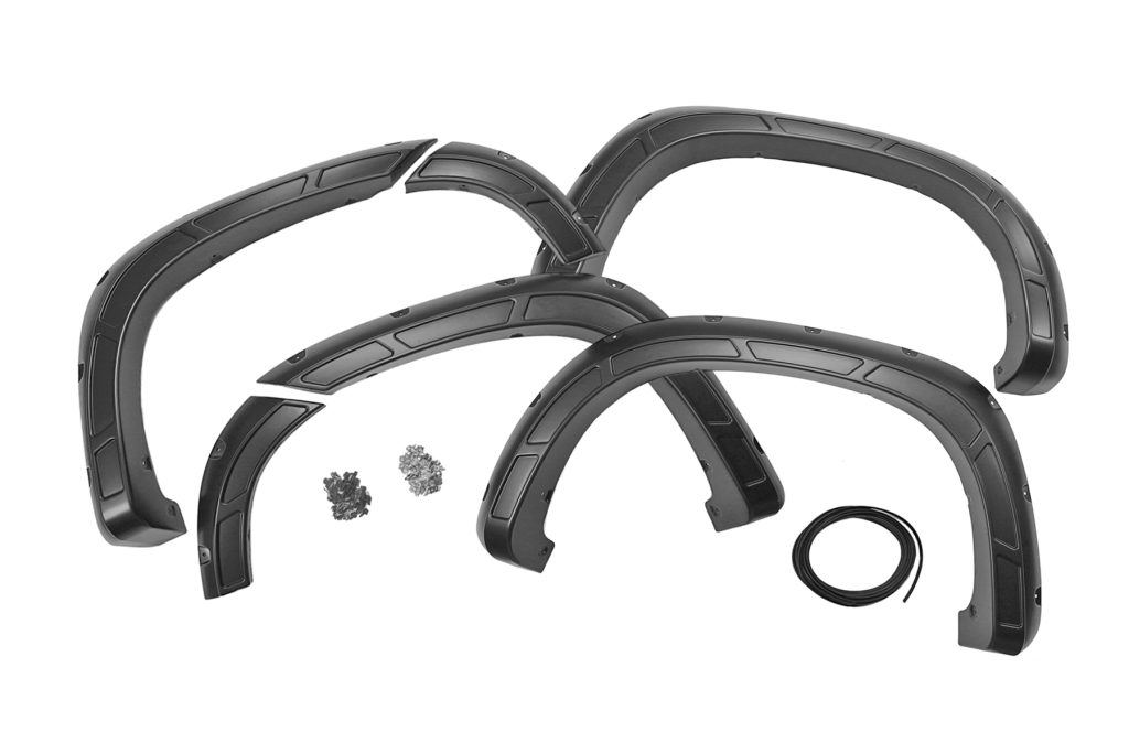 Rough Country Defender Fender Flares GBD Cypress Gray Chevy Silverado 1500 (19-26)