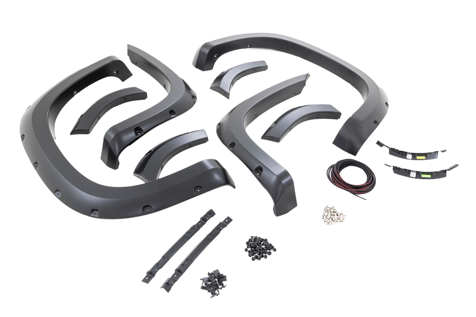 Rough Country Pocket Fender Flares G9K Satin Steel Chevy Silverado 1500 2WD/4WD (19-21)