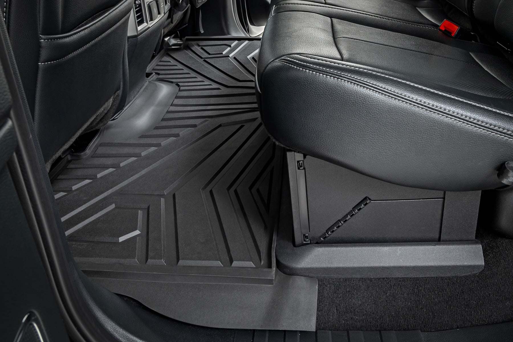 Rough Country Flex-Fit Floor Mats Front and Rear Ford F-250/F-350 Super Duty (17-26)