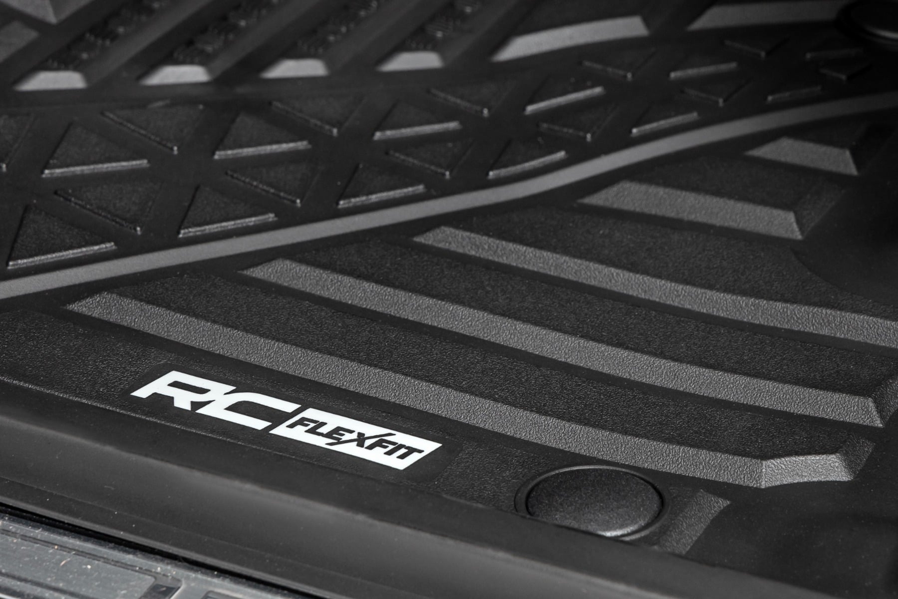 Rough Country Flex-Fit Floor Mats Front Crew Ram 1500 (19-24)/1500 TRX (21-24)