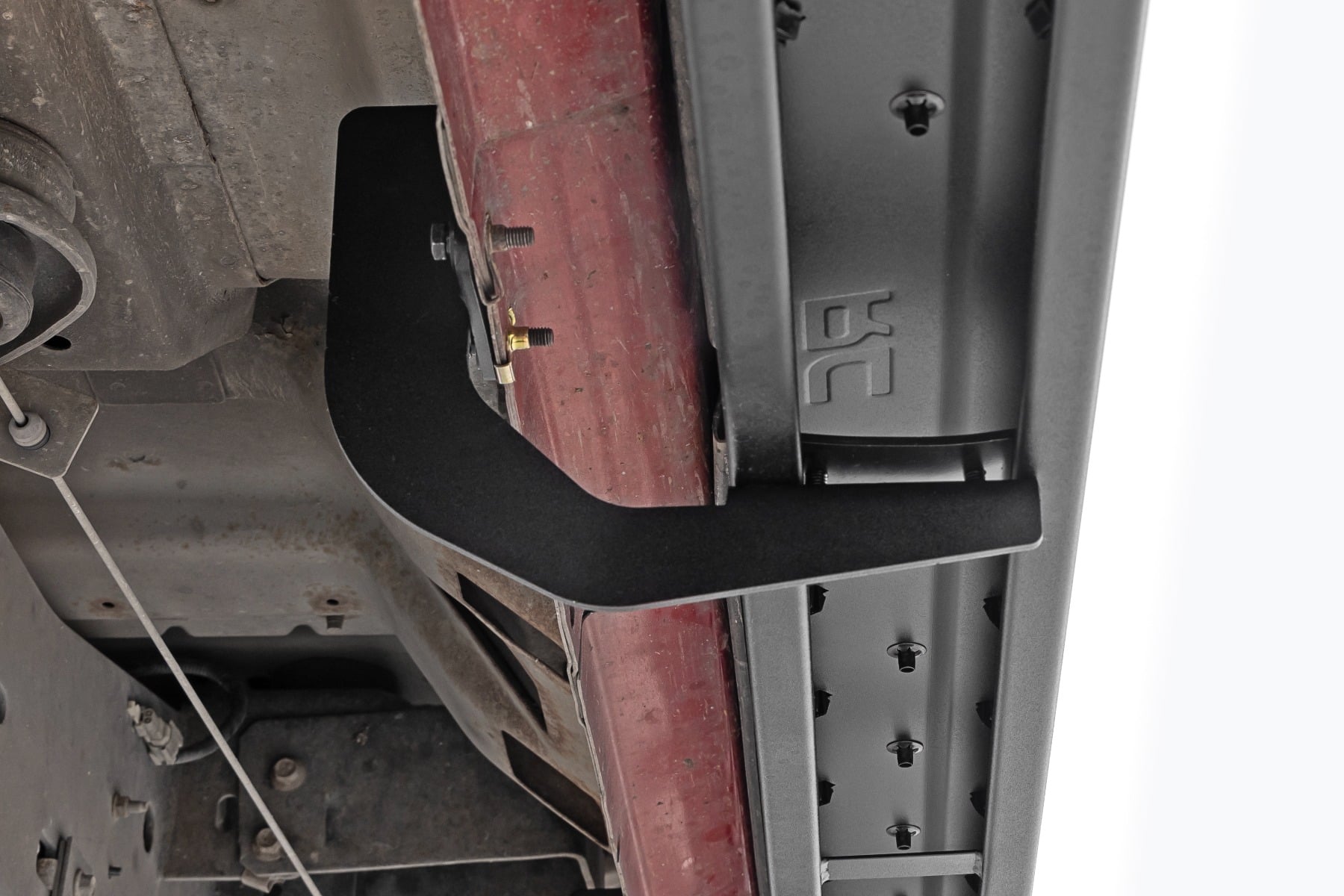 Rough Country RPT2 Running Board Crew Cab Black Ford F-250/F-350 Super Duty (09-16)