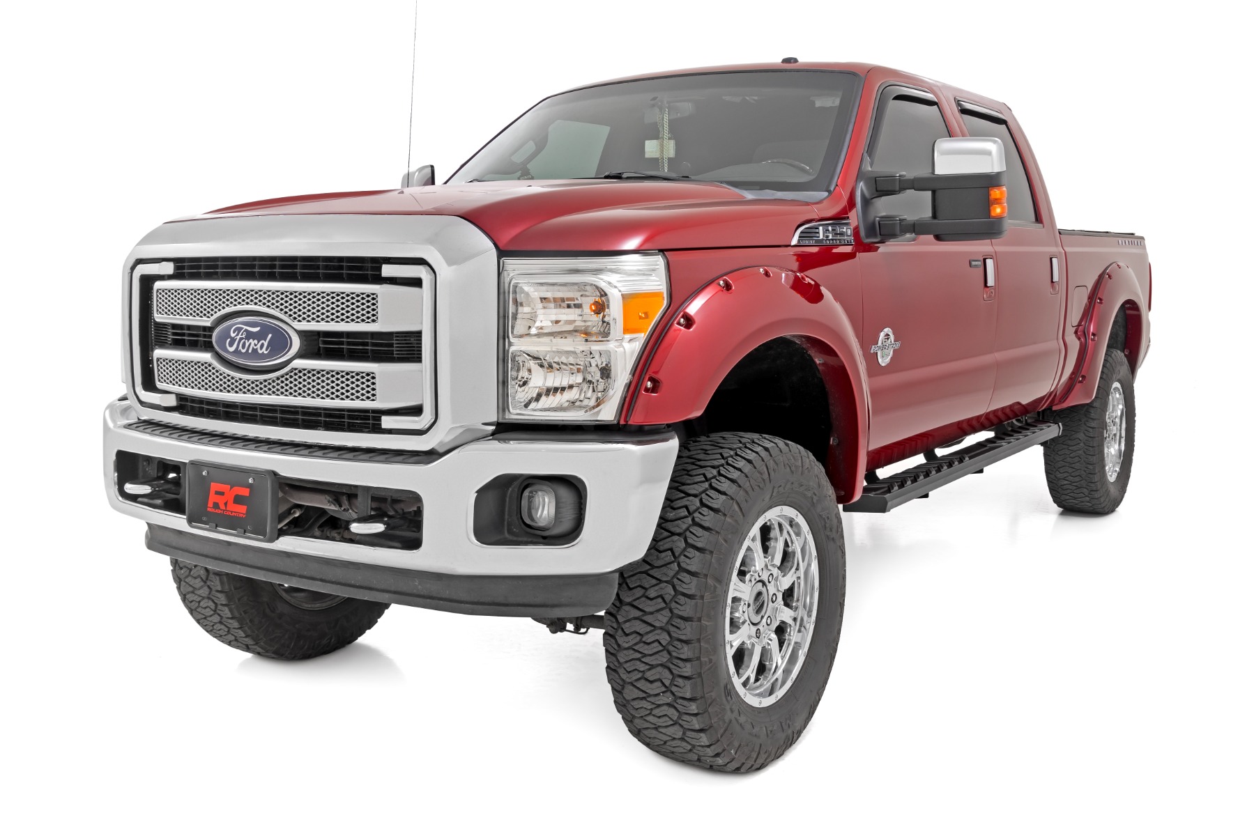Rough Country BA2 Running Boards Side Step Bars Ford F-250/F-350 Super Duty (99-16)