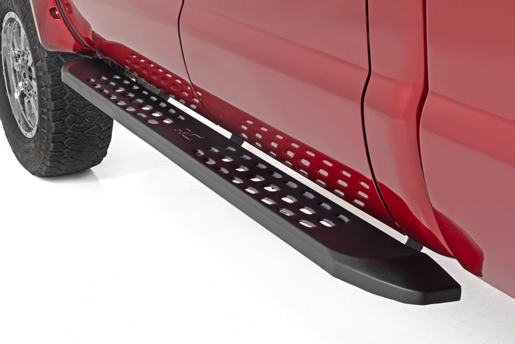 Rough Country RPT2 Running Board Crew Cab Black Ford F-250/F-350 Super Duty (09-16)