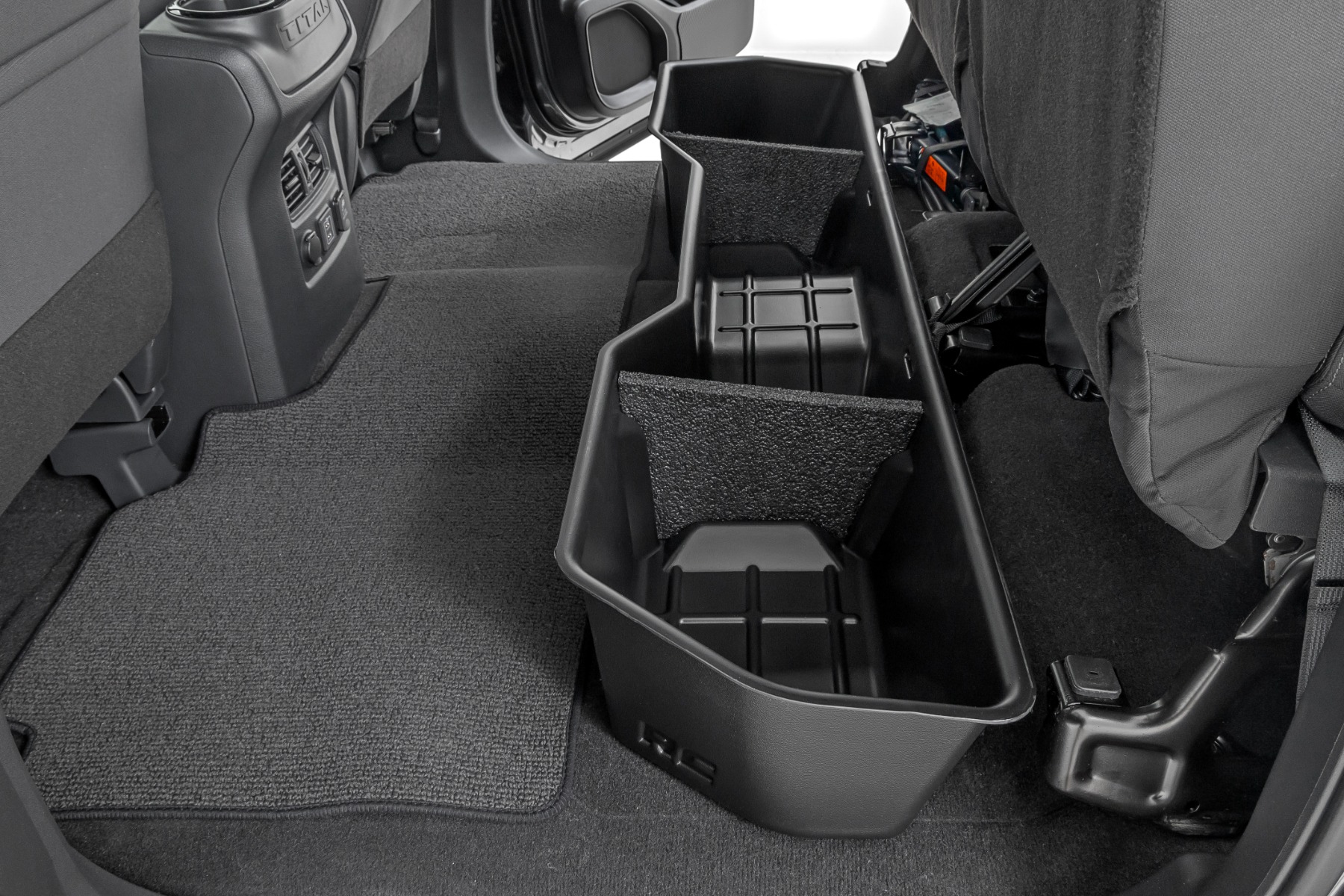 Under Seat Storage | Crew Cab | Nissan Titan 2WD/4WD (2004-2024) — Rough Country