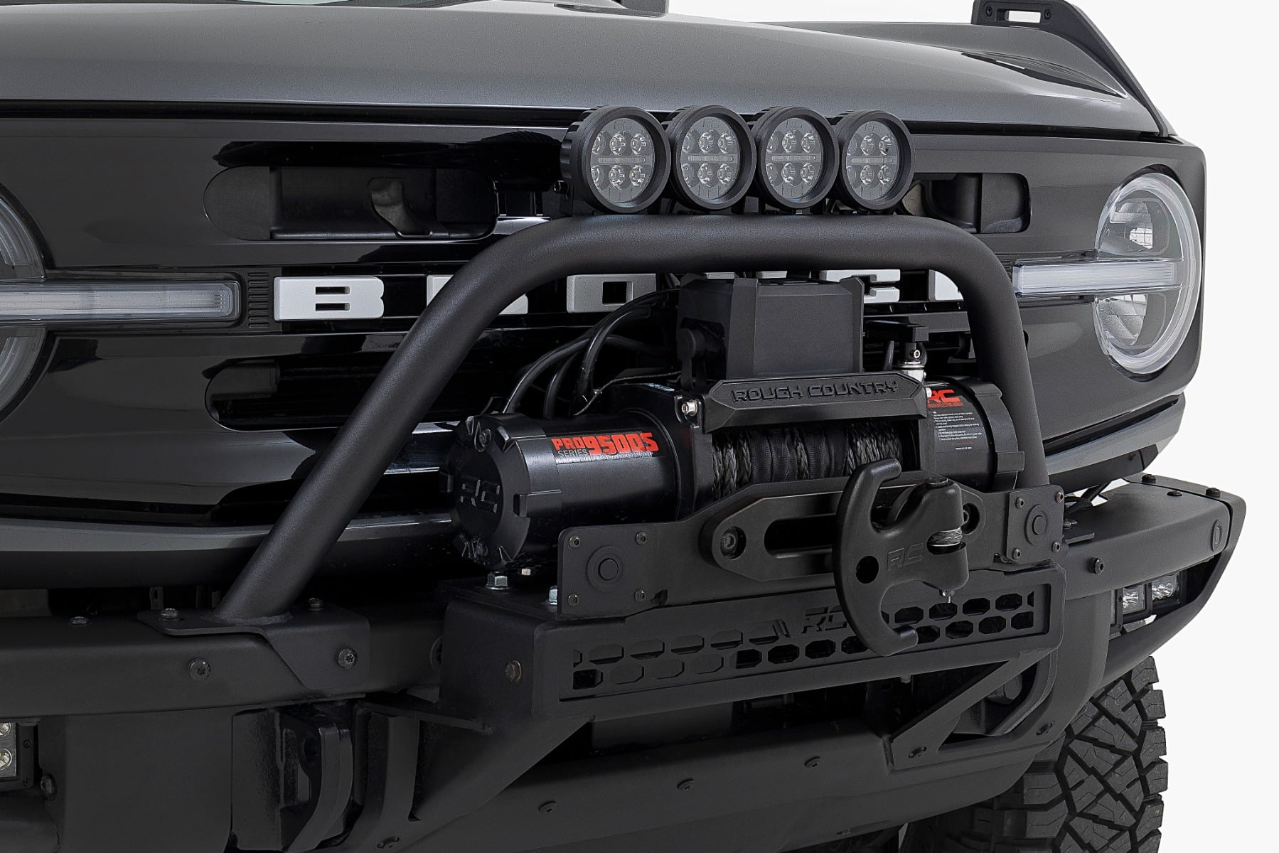 Rough Country Safari Bar OE Modular Steel Ford Bronco 4WD (2021-2026)