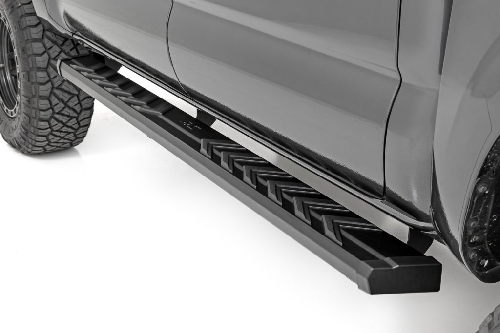 Rough Country BA2 Running Boards Side Step Bars Double Cab Toyota Tacoma (05-23)