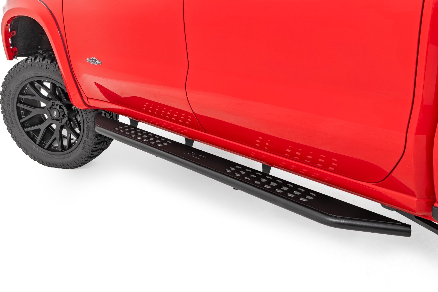 Rough Country OV2 Running Boards Side Step Bars Crew Cab Ram 1500 (19-26)/1500 TRX (21-24)