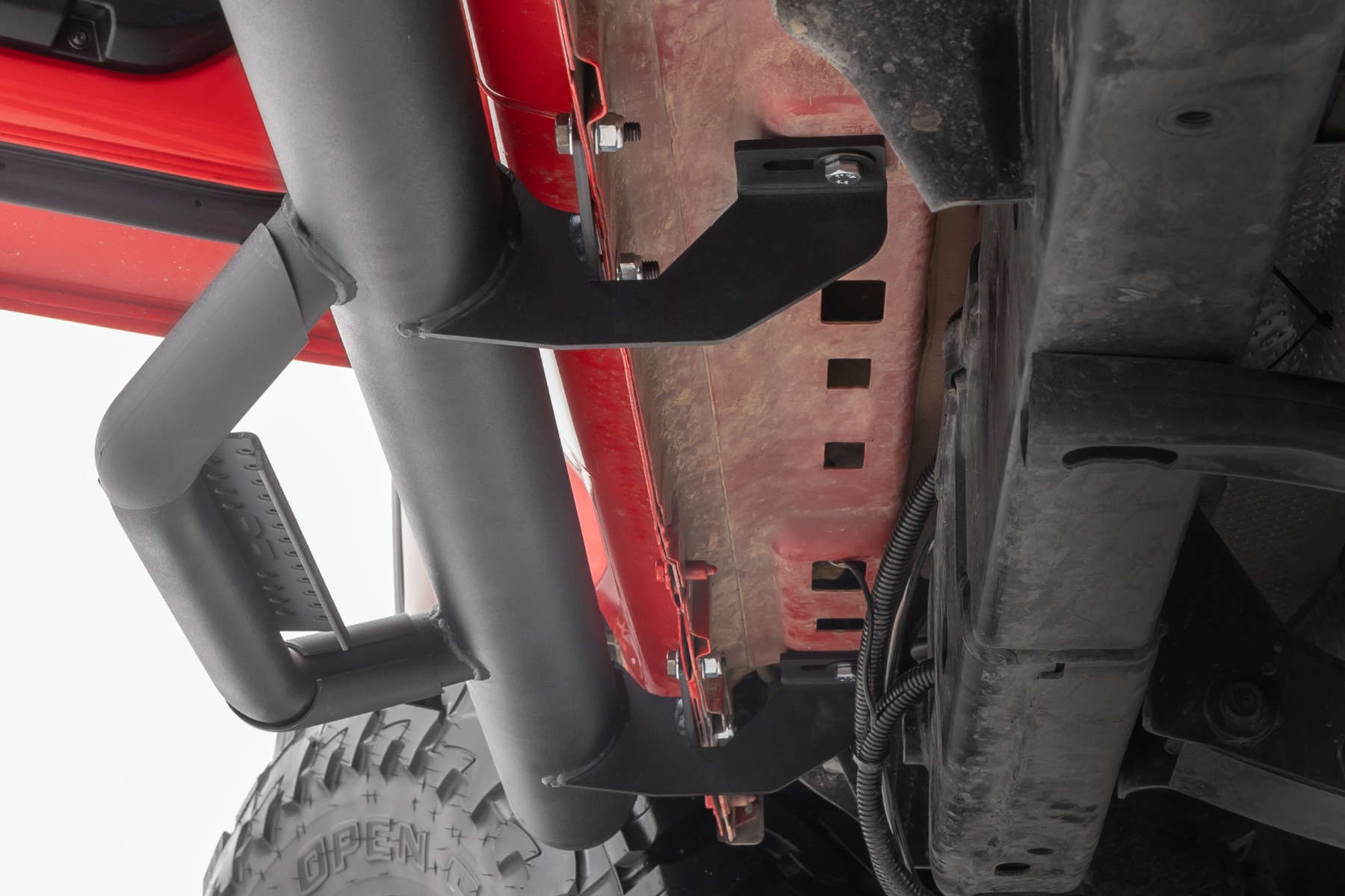 Rough Country Nerf Steps Cab Length Crew Cab Jeep Gladiator JT 4WD (2020-2026)