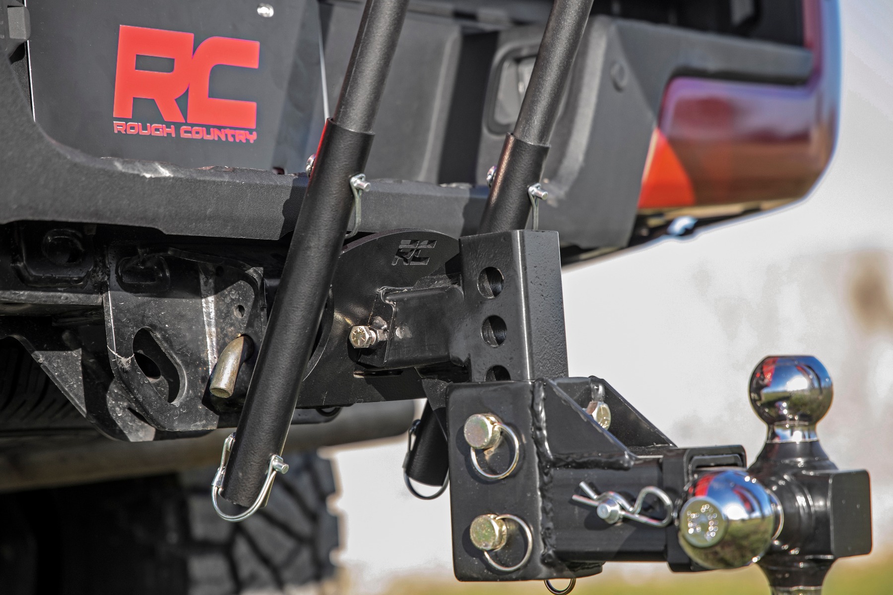 Rough Country Flag Pole Holder Dual 2 Inch Hitch