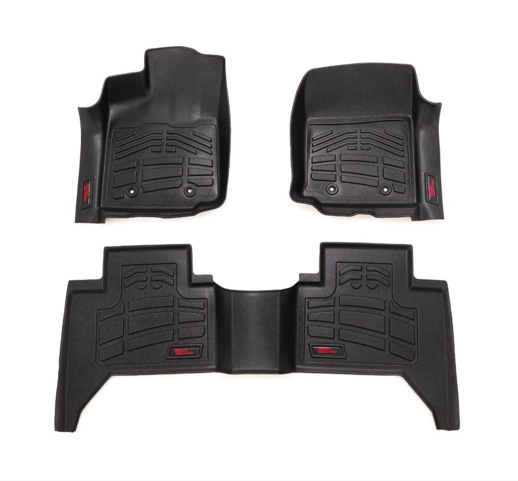 Rough Country Sure-Fit Floor Mats FR & RR Toyota Tacoma 2WD/4WD (2016-2023)