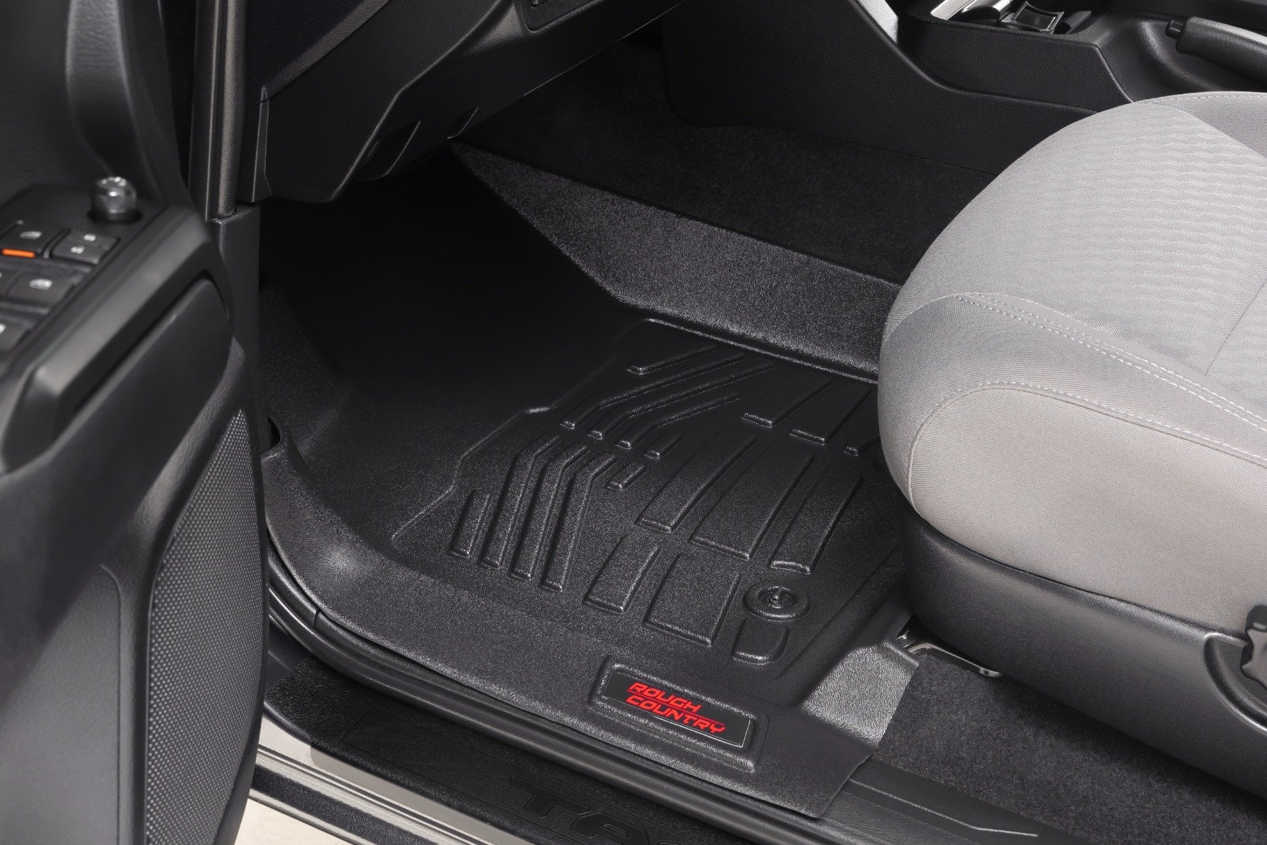 Rough Country Sure-Fit Floor Mats Front Toyota Tacoma 2WD/4WD (2016-2023)