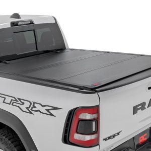 Rough Country Hard Tri-Fold Flip Up Bed Cover 6’4″ Ram 1500 (19-26)/1500 TRX (21-24)