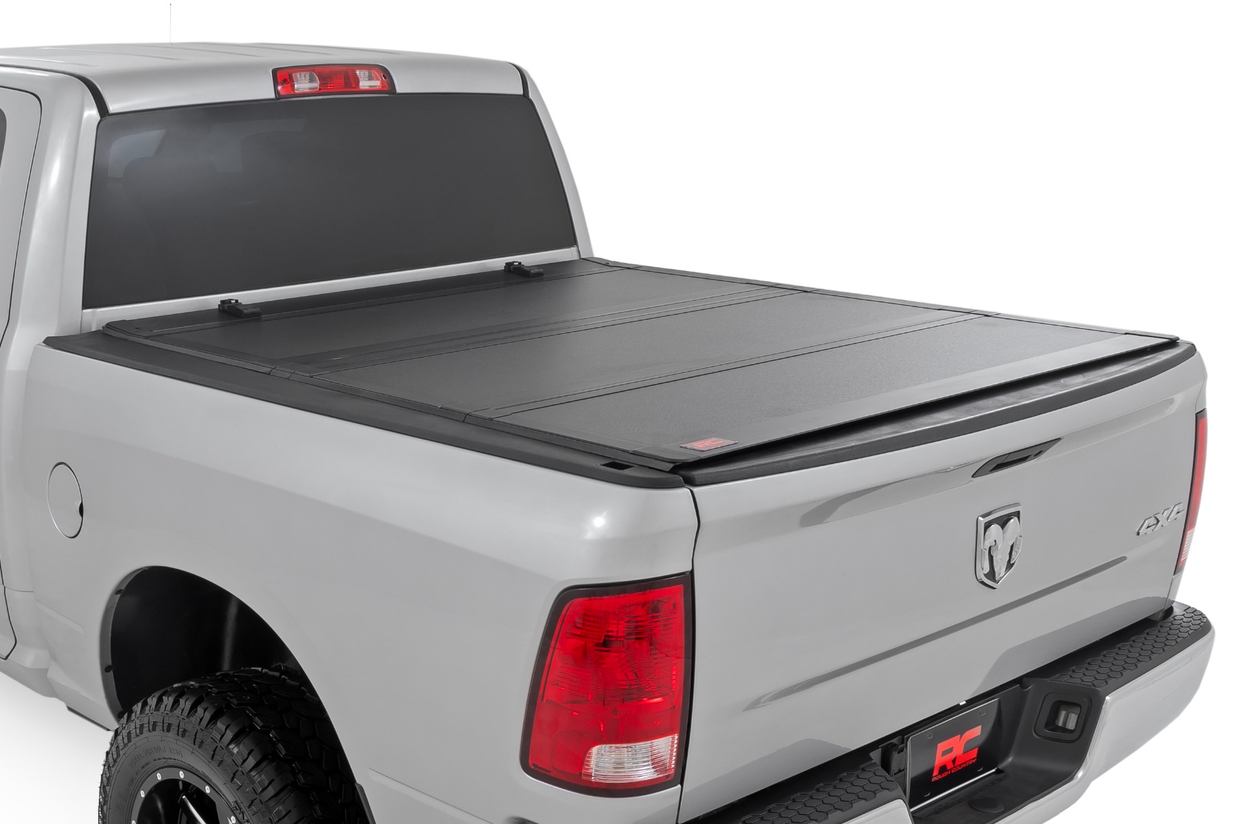 Rough Country Hard Tri-Fold Flip Up Bed Cover 6’4″ Bed Ram 1500/2500/3500 (10-26 & Classic)
