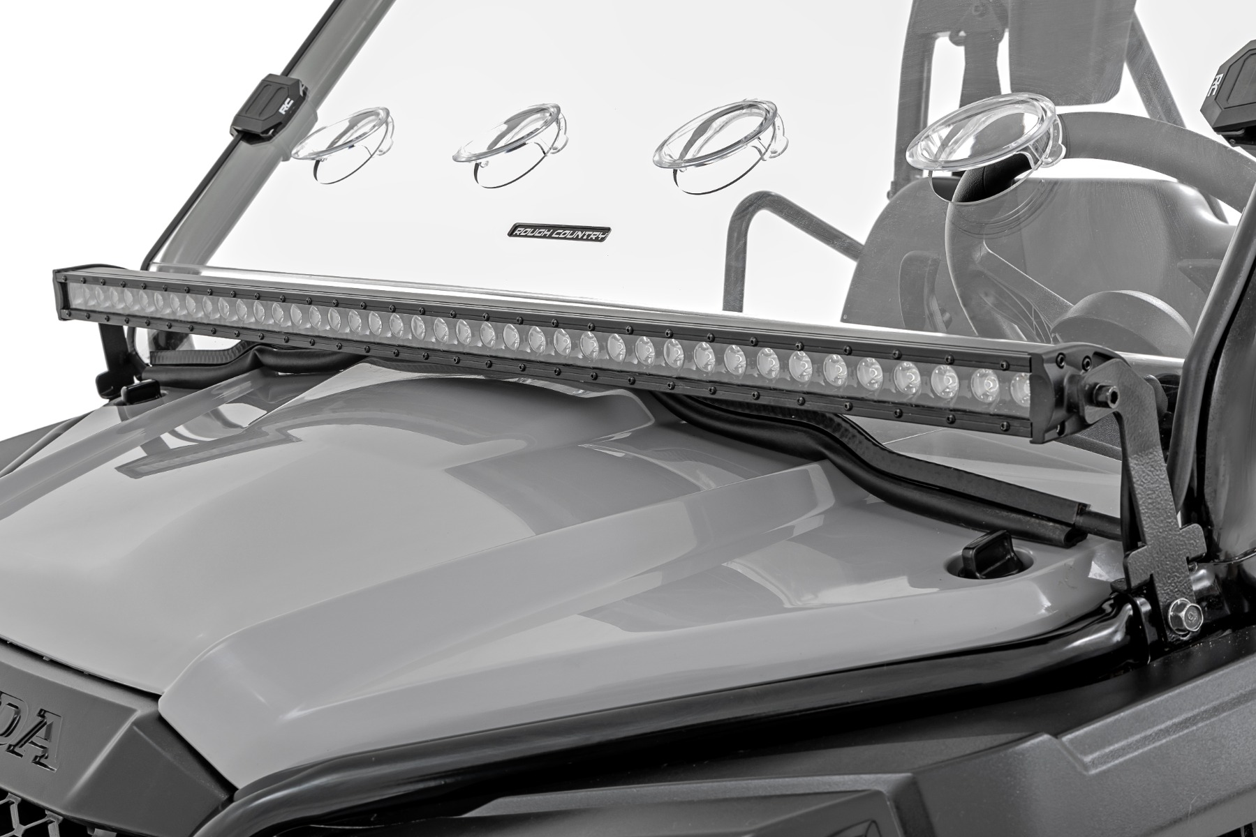 Rough Country LED Light Cage Mount 40β³ Black Honda Pioneer 520