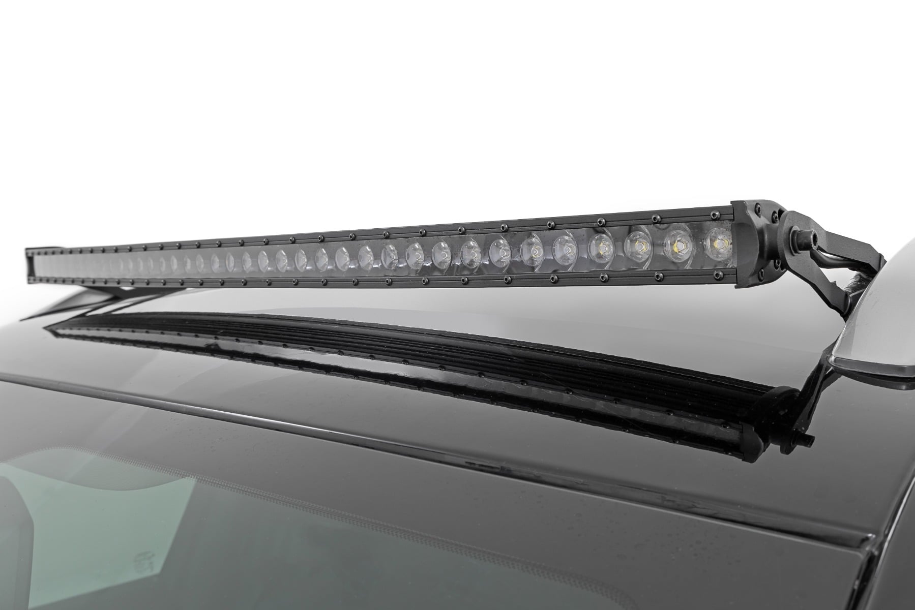 Rough Country LED Light Kit Roof Mount 40″ Black Single Row Jeep Cherokee KL (14-23)