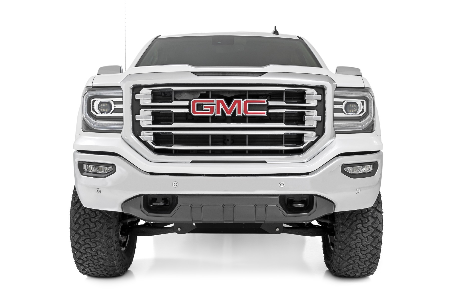 Rough Country 7 Inch Stamped Steel LCA Lift Kit Forged UCA Bracket M1 Struts/M1 Chevy/GMC 1500 (16-18)