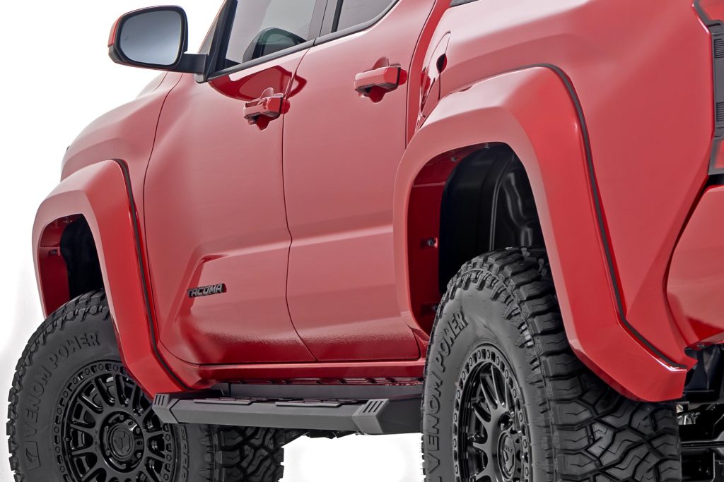 Rough Country Sport Fender Flares 3U5 Supersonic Red Toyota Tacoma 2WD/4WD (2024-2026)