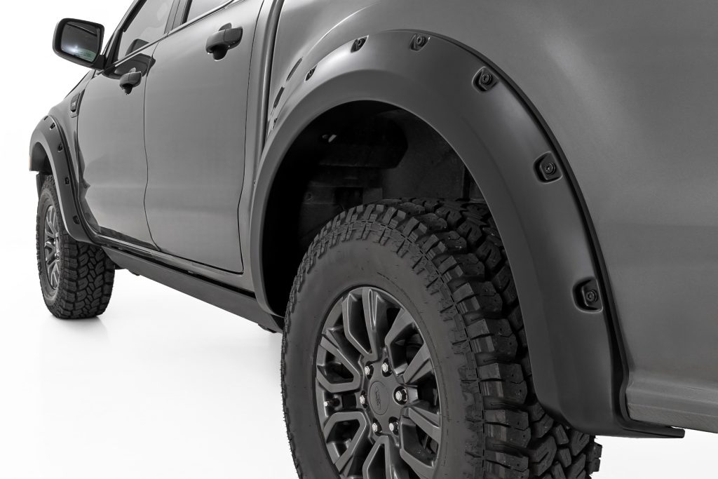 Rough Country Pocket Fender Flares J7 Magnetic Gray Ford Ranger 2WD/4WD (2019-2023)