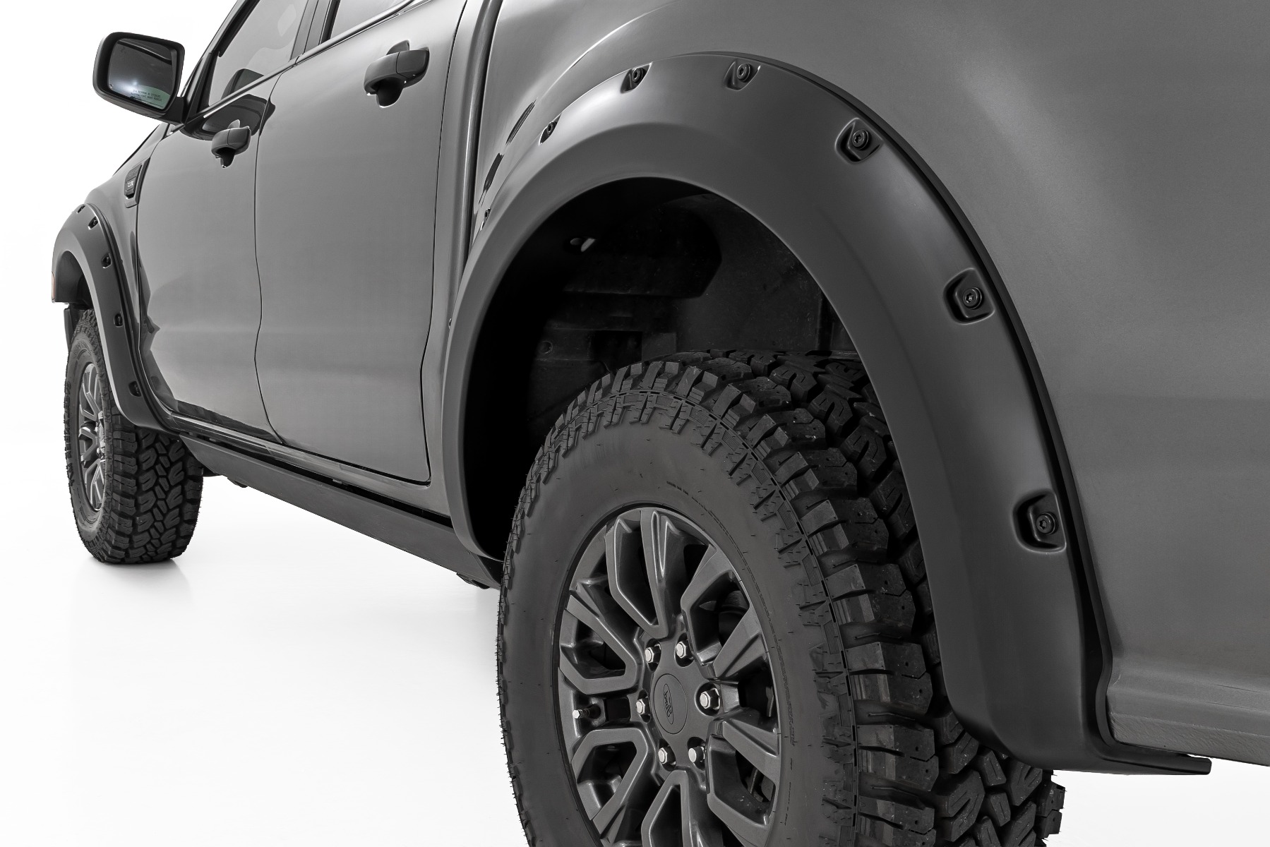 Rough Country Pocket Fender Flares J7 Magnetic Gray Ford Ranger 2WD/4WD (2019-2023)