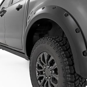 Rough Country Pocket Fender Flares G1 Black 6β² Bed Ford Ranger 2WD/4WD (2019-2023)