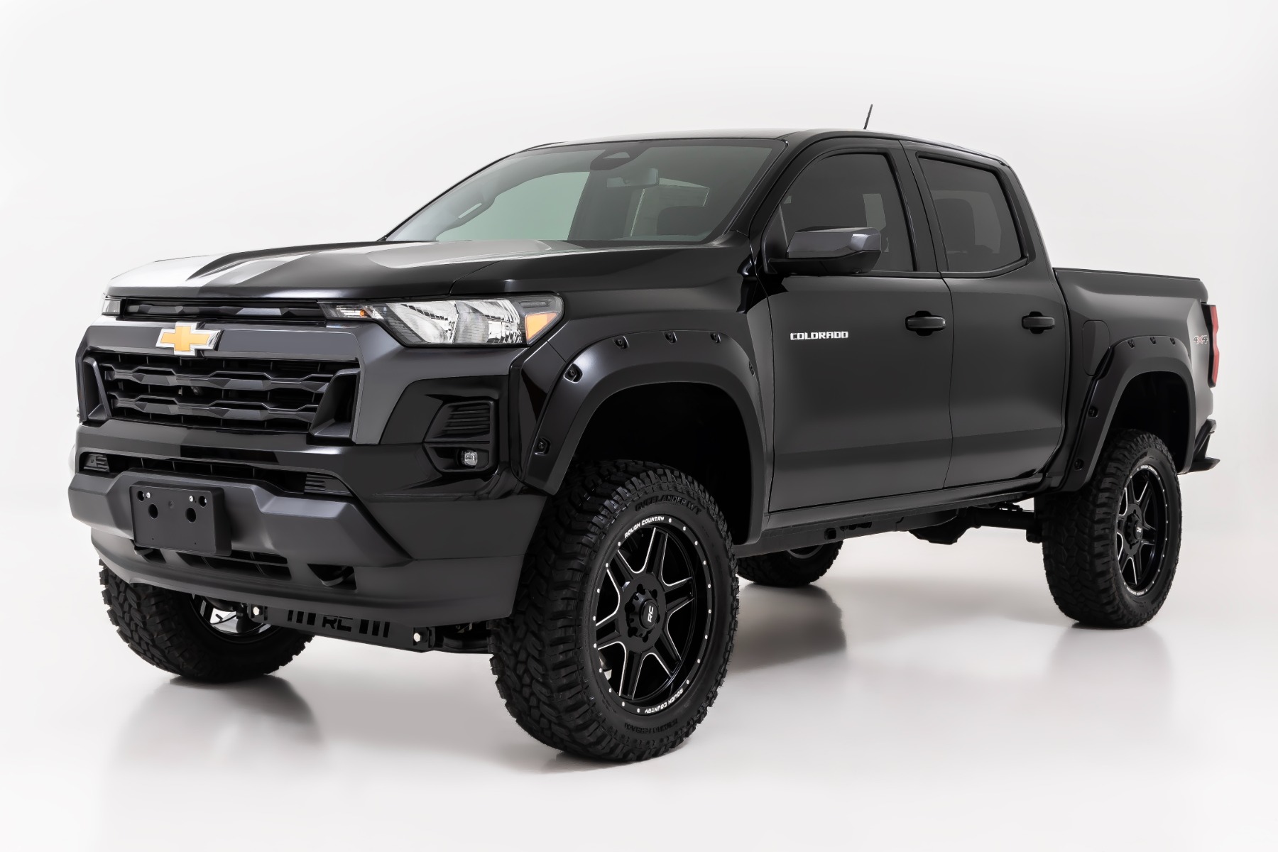 Rough Country Pocket Fender Flares GXD Sterling Grey Metallic Chevy Colorado (23-26)