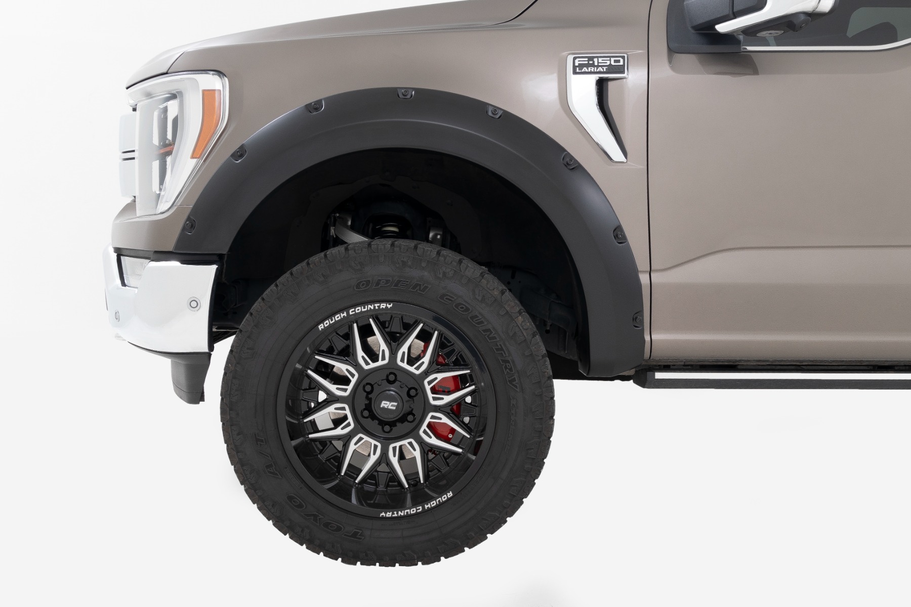 Rough Country Pocket Fender Flares LJ Darkened Bronze Ford F-150 2WD/4WD (2021-2026)