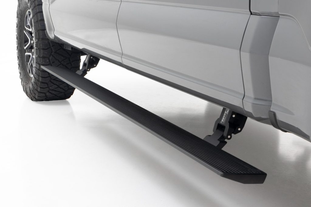 Rough Country Power Running Boards Dual Electric Motor Ford F-150/Lightning/F-250/F-350/Raptor (15-26)