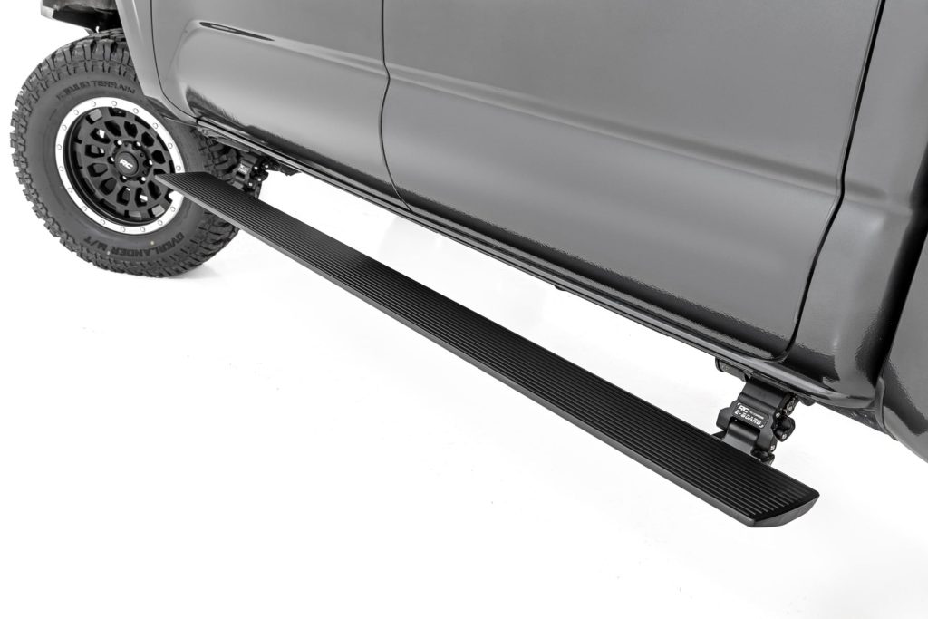 Rough Country Power Running Boards Dual Electric Motor Double Cab Toyota Tacoma (05-23)